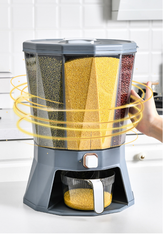 Hộp Đựng Ngũ Cốc 4 Ngăn Kháng Khuẩn CINZA DIAMOND Cereal Box BPA Free