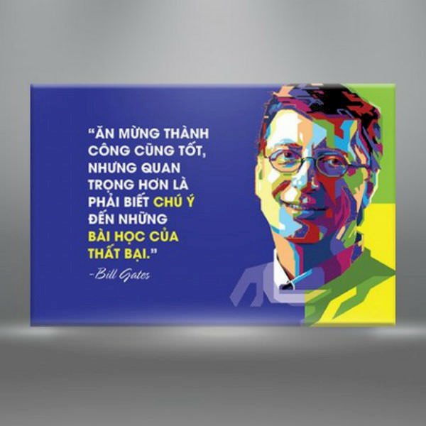 Tranh Trích Dẫn: "Ăn Mừng Thành Công, Chú Ý Bài Học Thất Bại: - W329