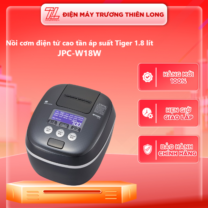 Nồi Cơm Điện Tử Cao Tần Tiger JPC-W18W 1.8 lít - Hàng chính hãng