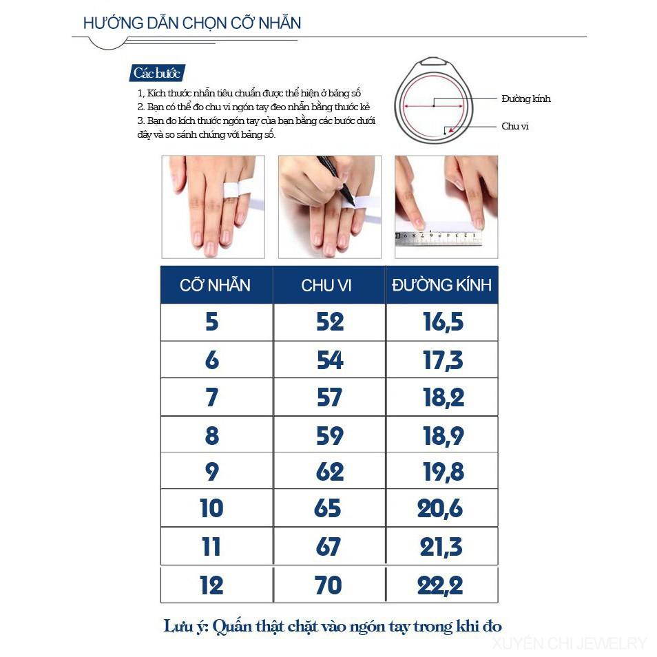  Nhẫn nam nữ titan phối dây xích - kiểu dáng cá tính cực đẹp