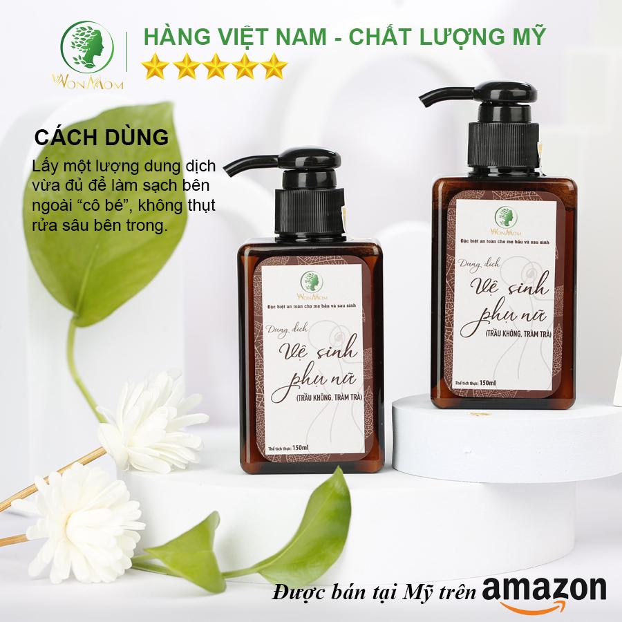 Bộ sạch sâu, trẻ hóa và se khít cửa mình cơ bản Wonmom ( 1 Dung dịch vệ sinh + 1 Hộp xông cửa mì