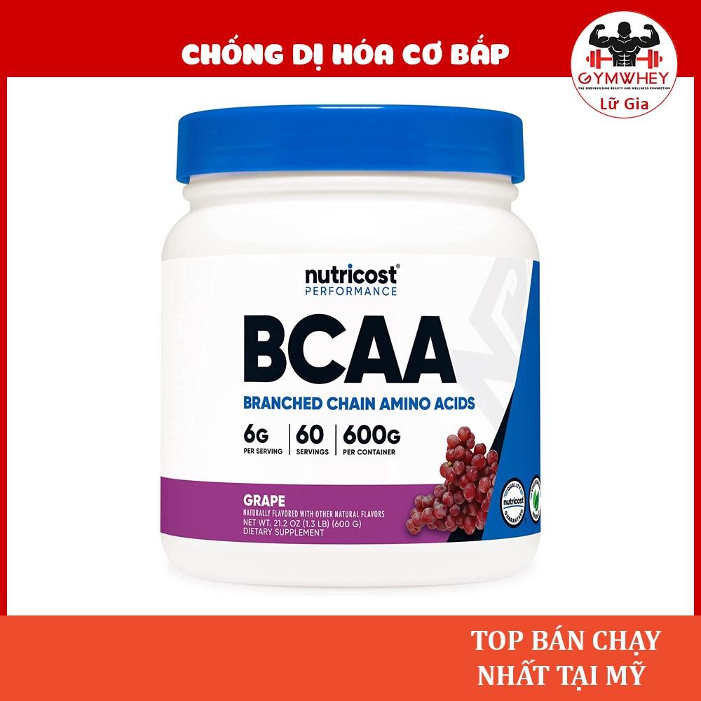 Nutricost BCAA Powder Chống Dị Hóa Cơ Bắp Tăng Sức Bền Tâp Luyện (60 Lần Dùng)