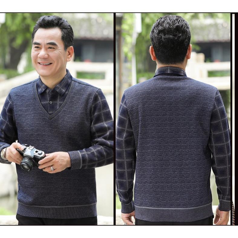 Áo ấm lót nỉ cho bố, cho ông