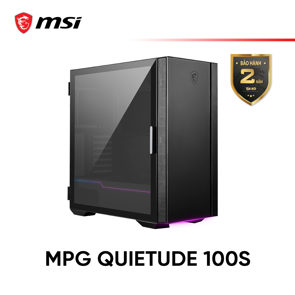 Vỏ máy tính Case MSI MPG QUIETUDE 100S - Hàng chính hãng