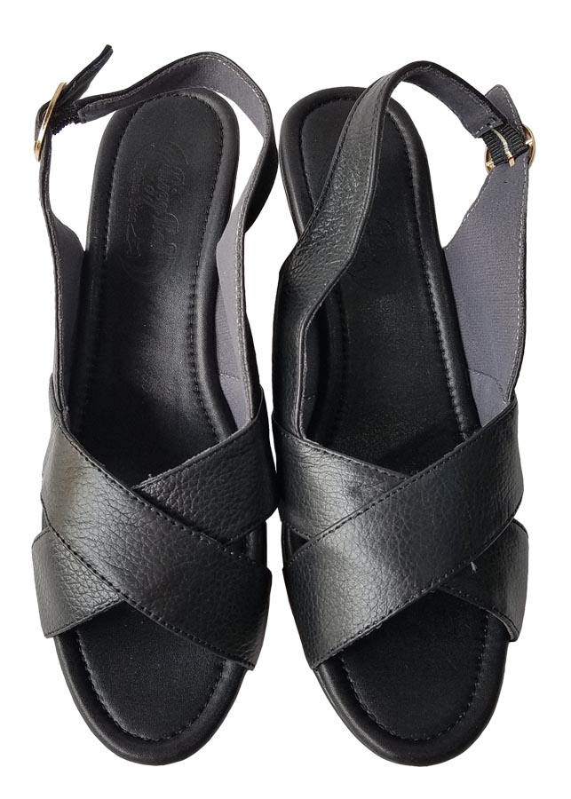 Hình ảnh Giày sandal xuồng nữ da bò BIGGBEN cao cấp SDX33