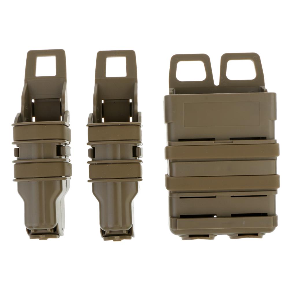 2 in 1 Tactical Fast Mag Pouch Holster Set Pack Bag Tool Pocket,Hunting