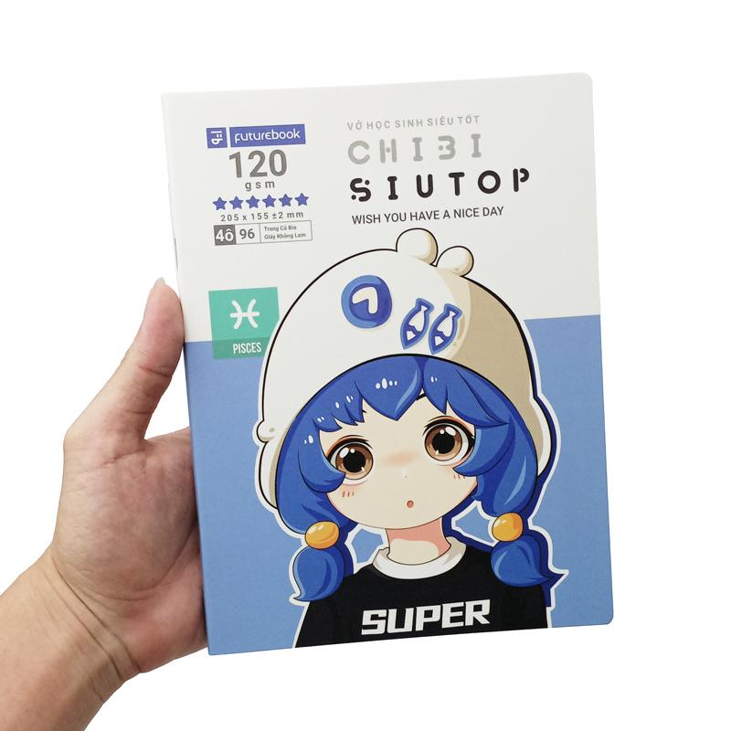 Tập Học Sinh Chibi Siutop A5 - 4 Ô Ly - 96 Trang 120gsm - futurebook DK981 (Mẫu Màu Giao Ngẫu Nhiên)