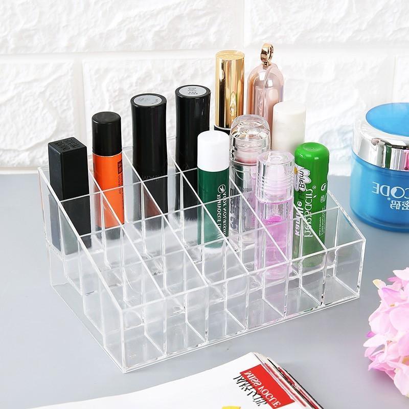 KHAY ĐỰNG SON MÔI MICA 24 Ô TRONG SUỐT BỀN ĐẸP