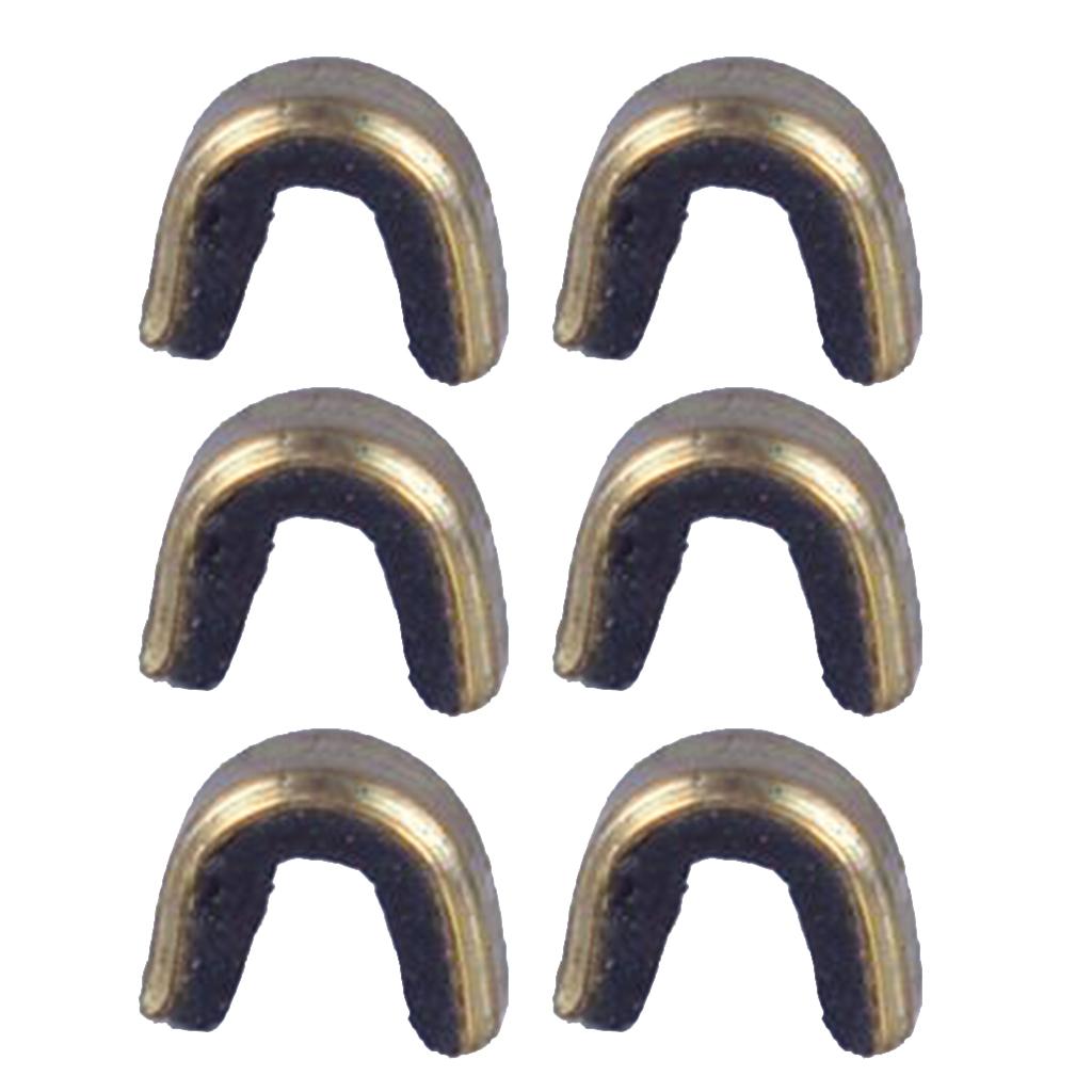 Set of 6 Archery Bow Strings Buckle Clip Copper for Compound and Recurve Bow