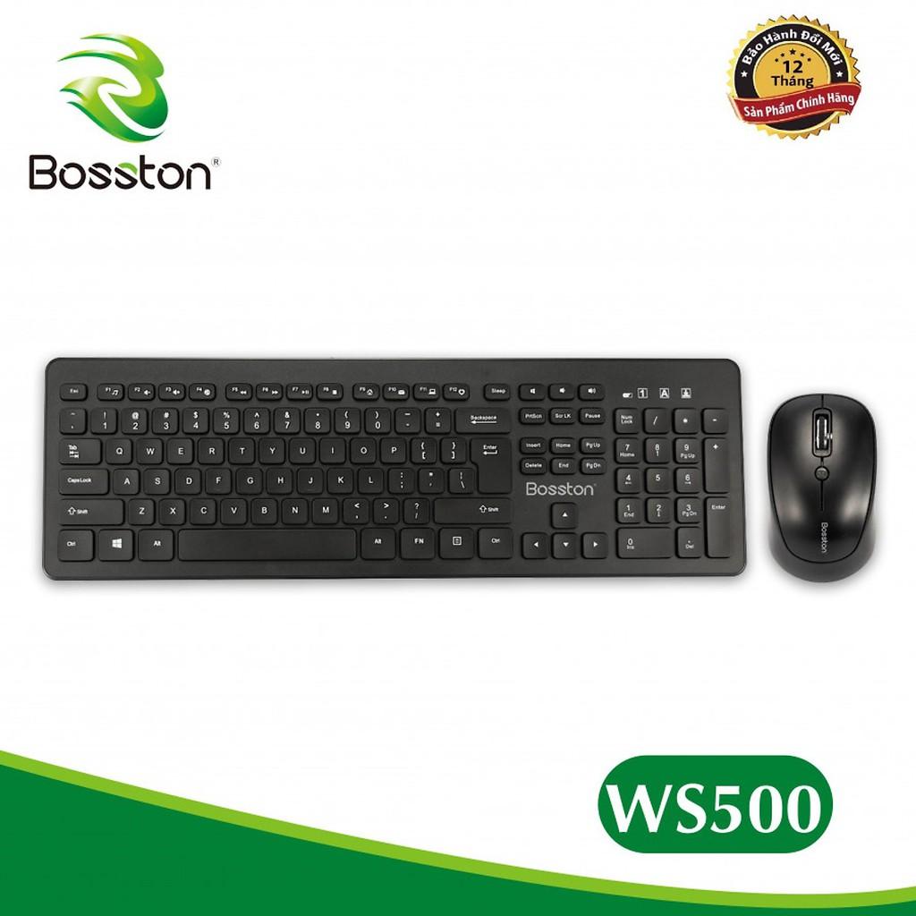 Combo Phím Chuột Ko Dây Bosston WS-500 - Hàng chính hãng - JL