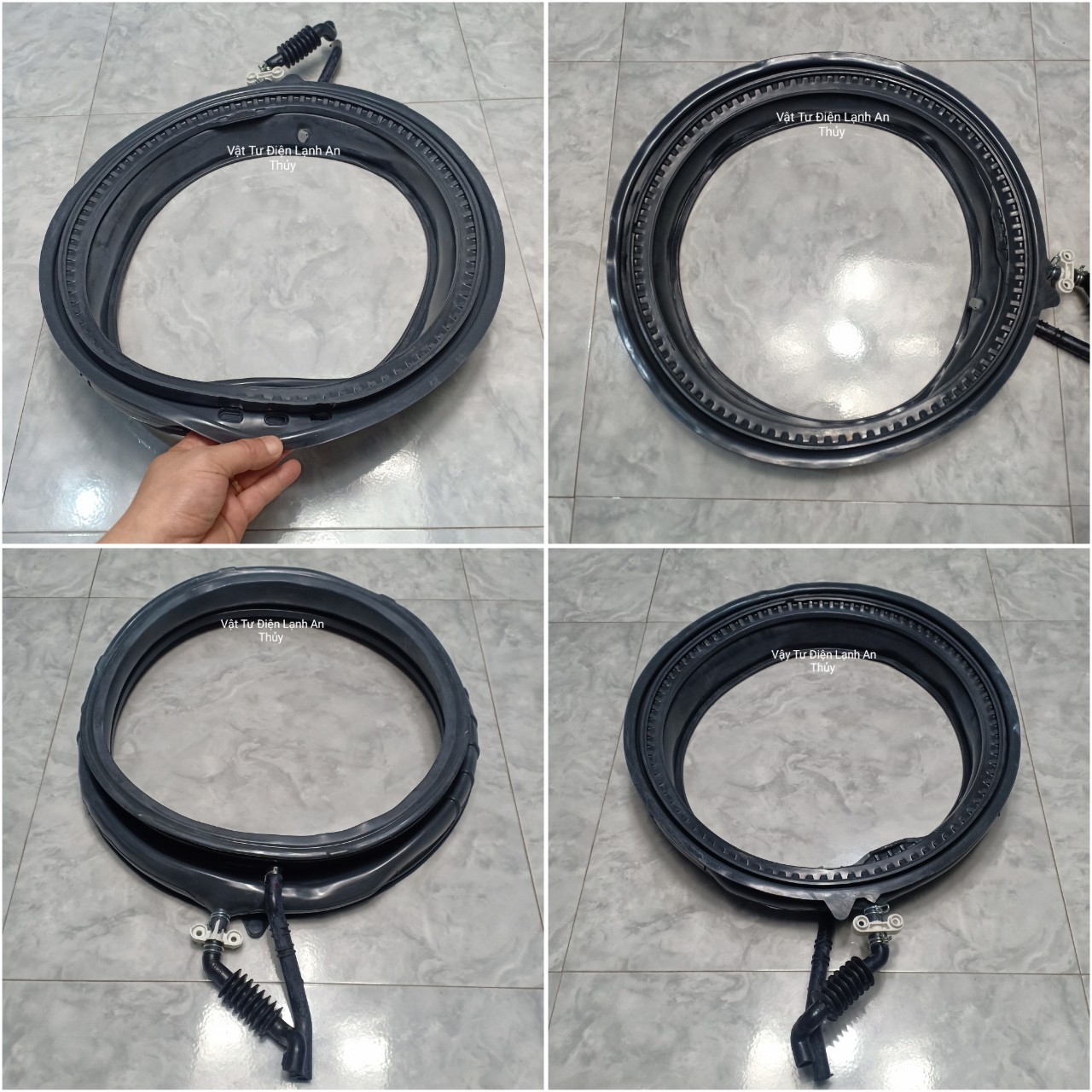 Gioăng cửa máy giặt Aqua đen 2 vòi rồng - zoăng cửa máy giặt Aqua đen 2 vòi rồng - ron cửa máy giặt Aqua đen 2 vòi rồng