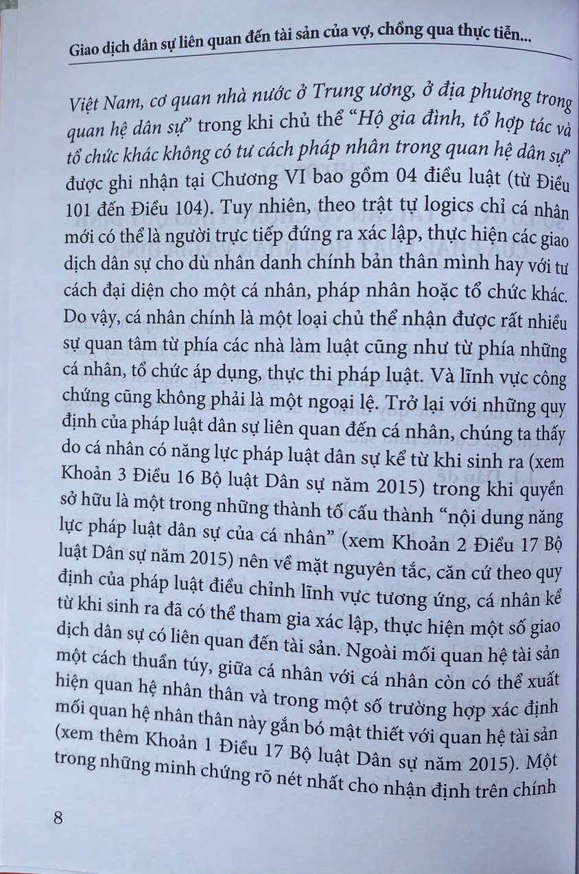 Giao Dịch Dân Sự Liên Quan Tới Tài Sản Của Vợ, Chồng Qua Thực Tiễn Hành Nghề Công Chứng