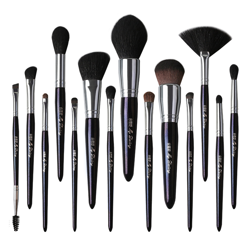 Bộ Cọ Trang Điểm cao cấp 15 cây Mydestiny starry sky 15 pcs Brushes Set Kit Professional