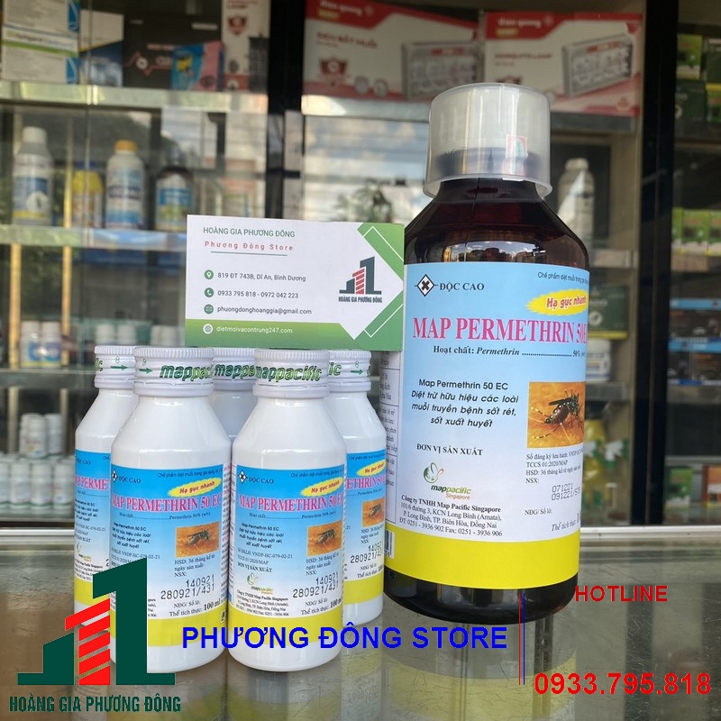 Thuốc diệt muỗi và côn trùng Map permethrin 50ec-1 lít