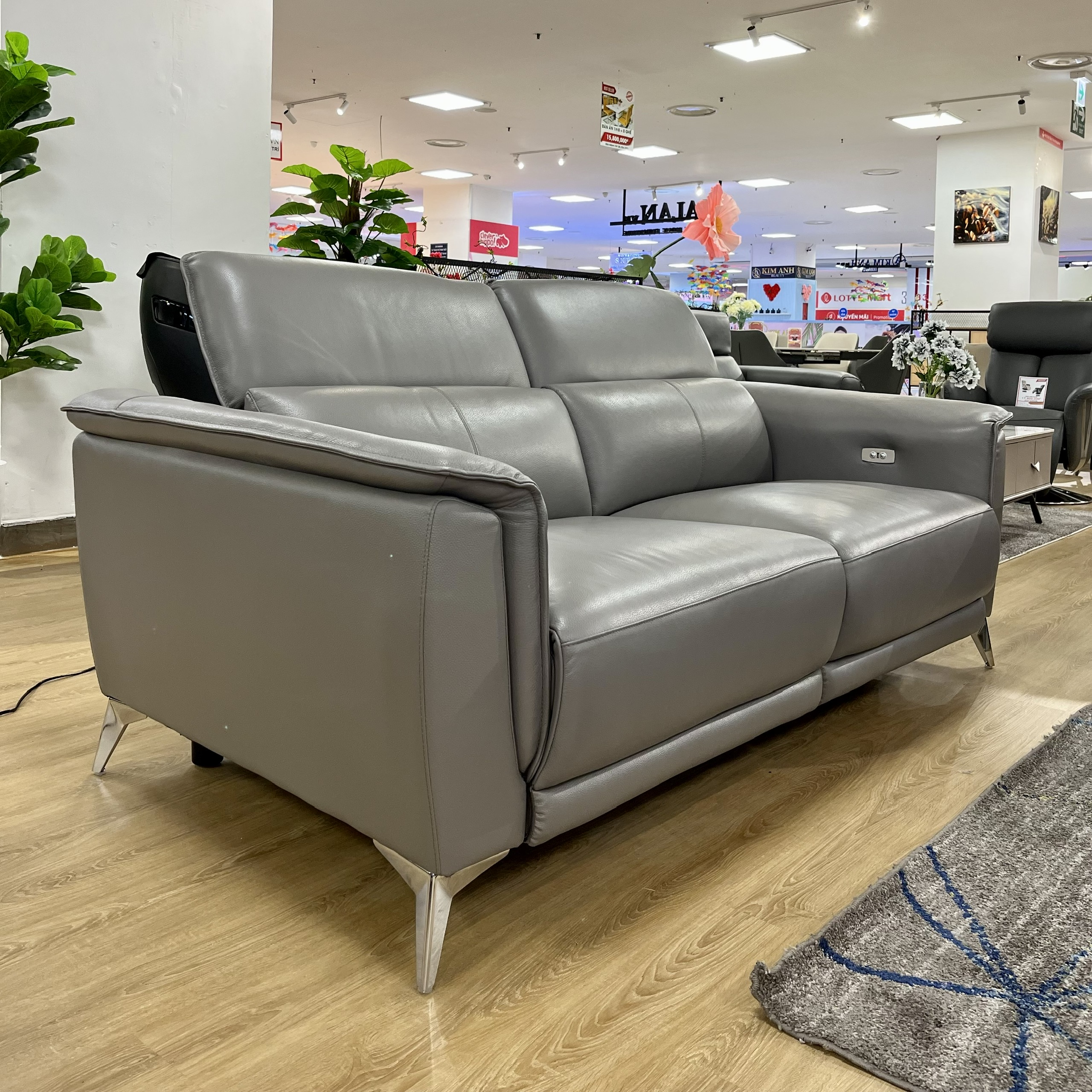 Sofa Thư Giãn Da Bò Chỉnh Điện 1m9 YB902 - 428A Coffee Tortilla Alila