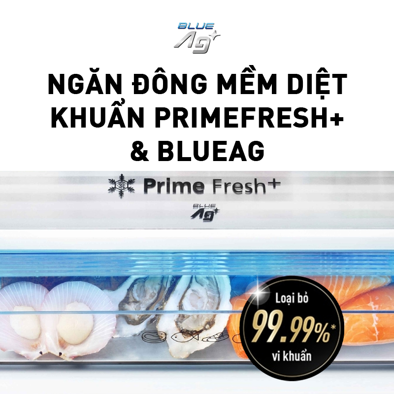 Tủ lạnh Panasonic Ngăn đông mềm diệt khuẩn 420L NR-BX471WGM9 - Tiết kiệm điện với bộ đa cảm biến Econavi - Mặt gương - Hàng chính hãng