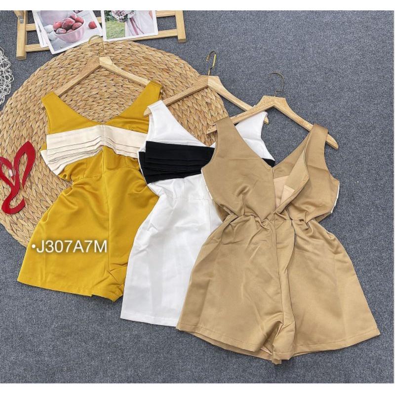 Set bộ Jum tacta nơ ngực, Bộ Jumpsuit thiết kế nơ ngực