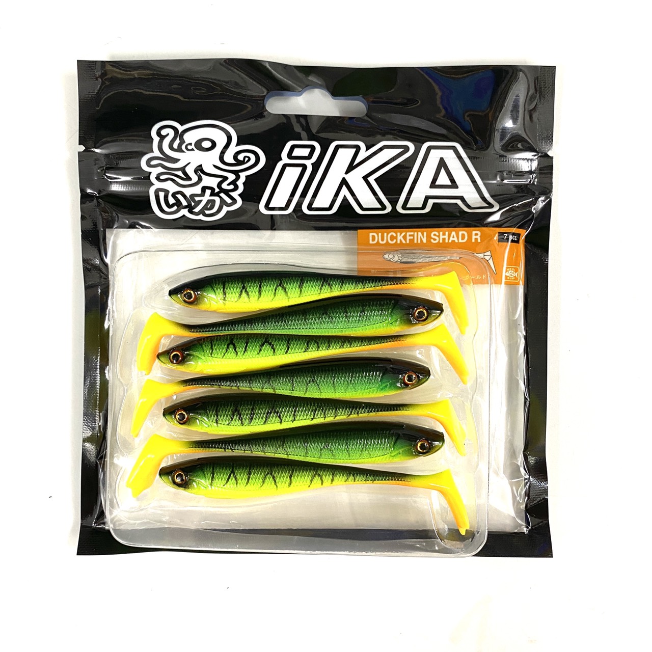 Combo 7 Con Mồi Mềm NFF Duckfin Shad R Câu Lure Cá Lóc Chẽm Dài 9cm Nặng 5.2g