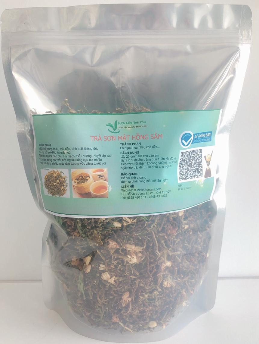 500g Trà sơn mật hồng sâm