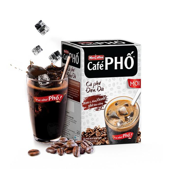 Combo 2 Hộp MacCoffee Café Phố Đen Đá 160g