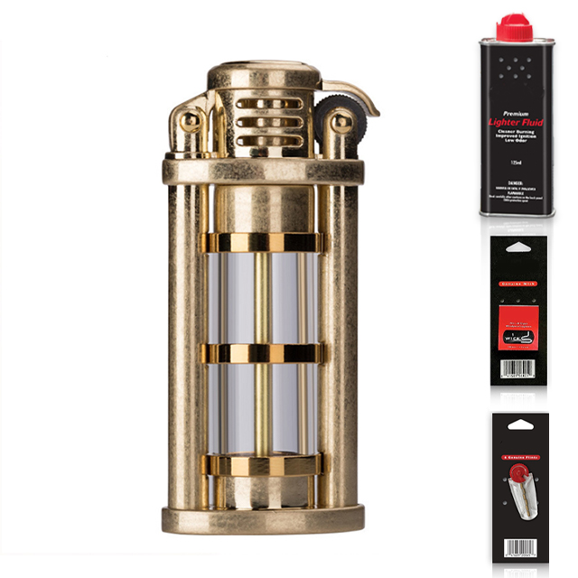 Hột Qụet Bật Lửa Xăng Bấc Đá Lộ Thiên Hiển Thị Mức Nhiên Liệu Đẹp Độc Lạ Tiện Dụng Zorro Z652 + Bộ Phụ Kiện Chuyên Dụng Cao Cấp
