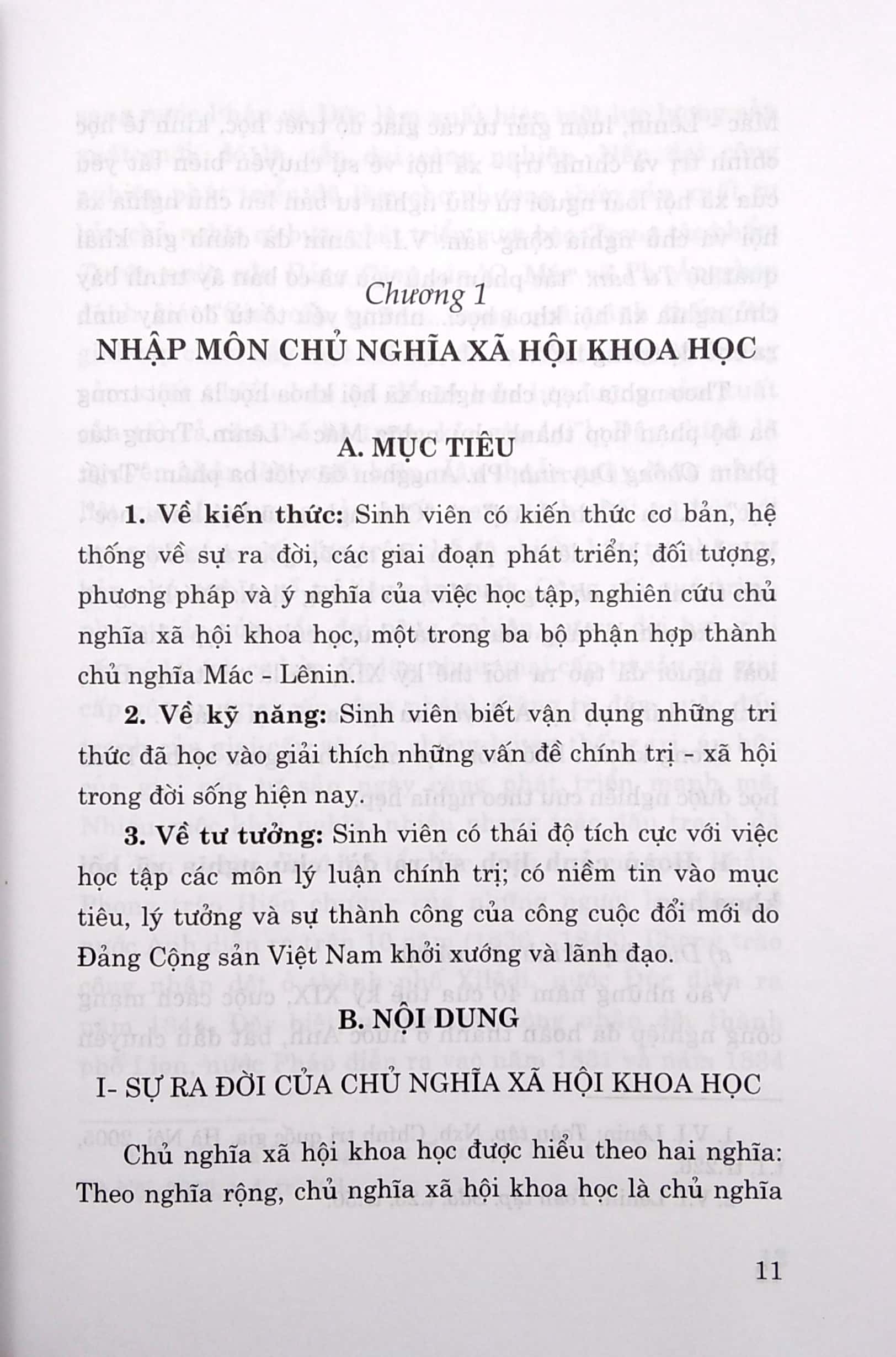 Giáo Trình Chủ Nghĩa Xã Hội Khoa Học