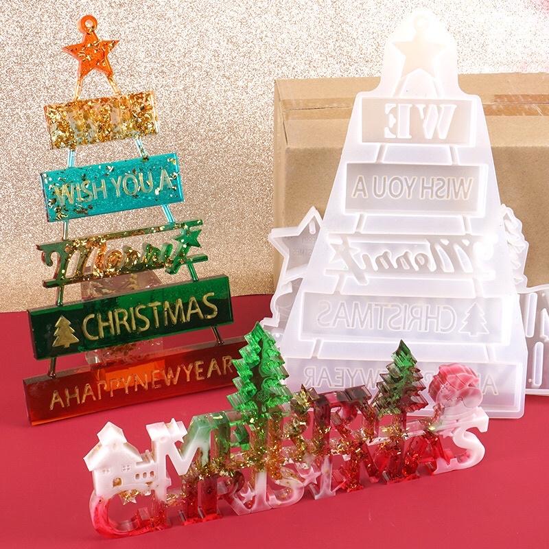 Khuôn Silicone Dẻo Đúc Keo Resin Làm Bảng Cây Thông Noel - Trường Thịnh Sài Gòn