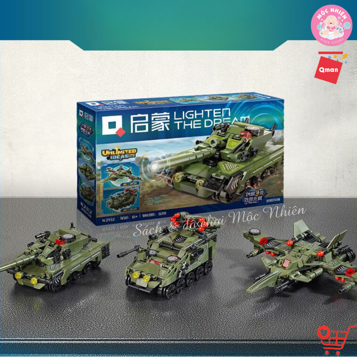 Đồ chơi lắp ráp xếp hình Qman 42112 - Tiên Phong - Dành cho bé trai từ 6 tuổi