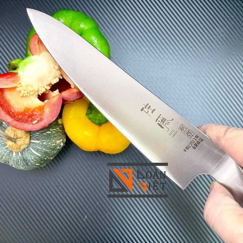 DAO THÁI SATO SIÊU BÉN ĐẴNG CẤP - Dao đúc nguyên khối CÔNG NGHỆ NHẬT BẢN chuyên thái Sahimi