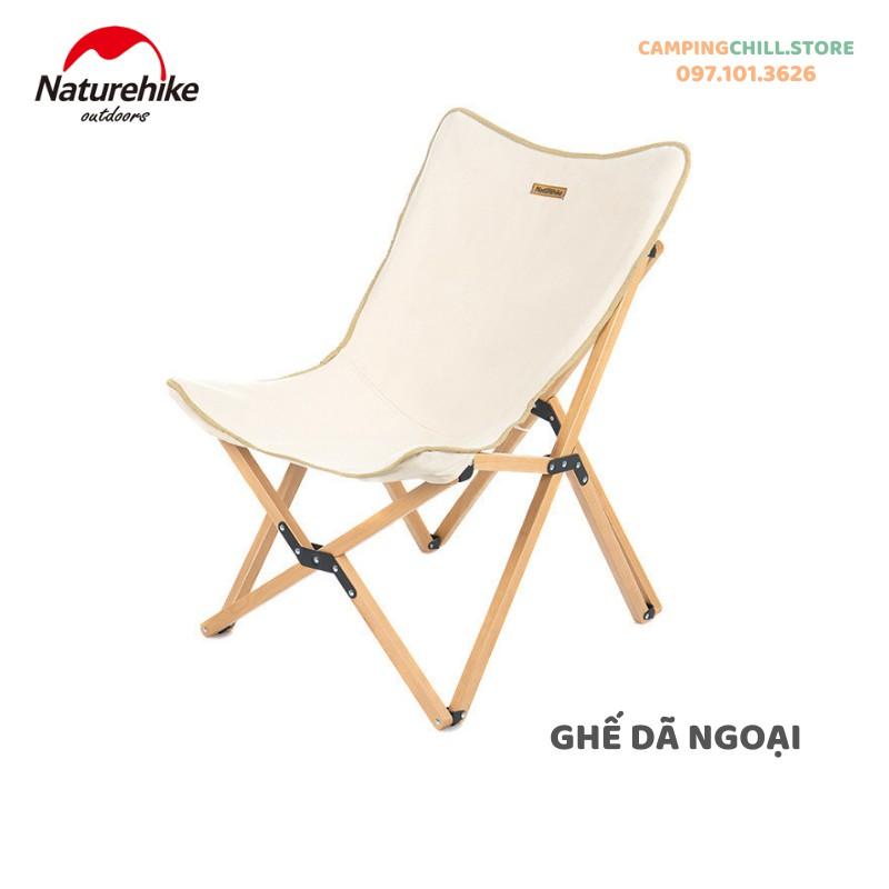 GHẾ GẤP KHUNG GỖ DÃ NGOẠI PICNIC NATUREHIKE NH19JJ008