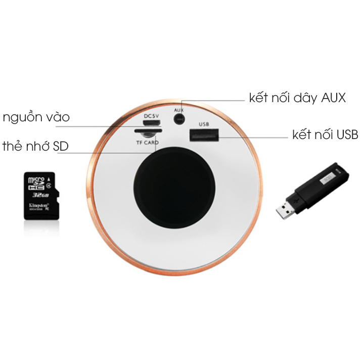 Micro Karaoke Bluetooth  Hát Karaoke Mọi Lúc Mọi Nơi Tích Hợp Loa Âm Thanh