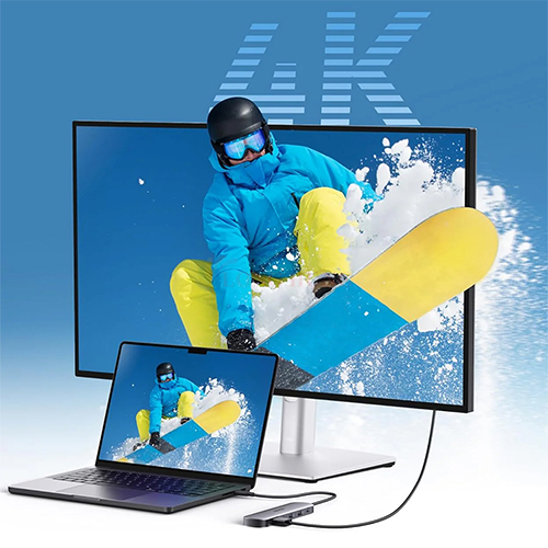 Cổng chuyển đổi Anker Nano 7 in 1 Portable Multi-Function USB-C Hub 4K HDMI 100W A83D2 - Hàng chính hãng