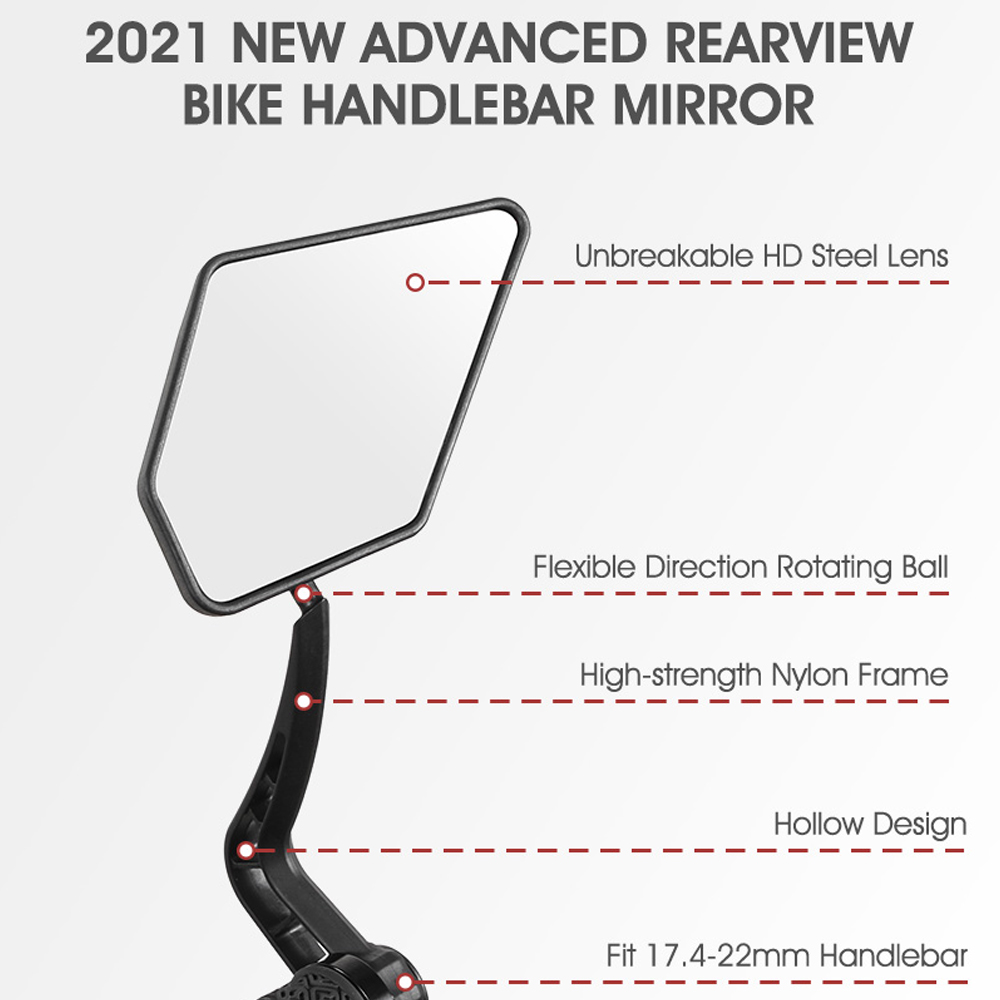 Cặp Gương chiếu hậu xe đạp WEST BIKING 360 °phù hợp các loại xe leo núi
