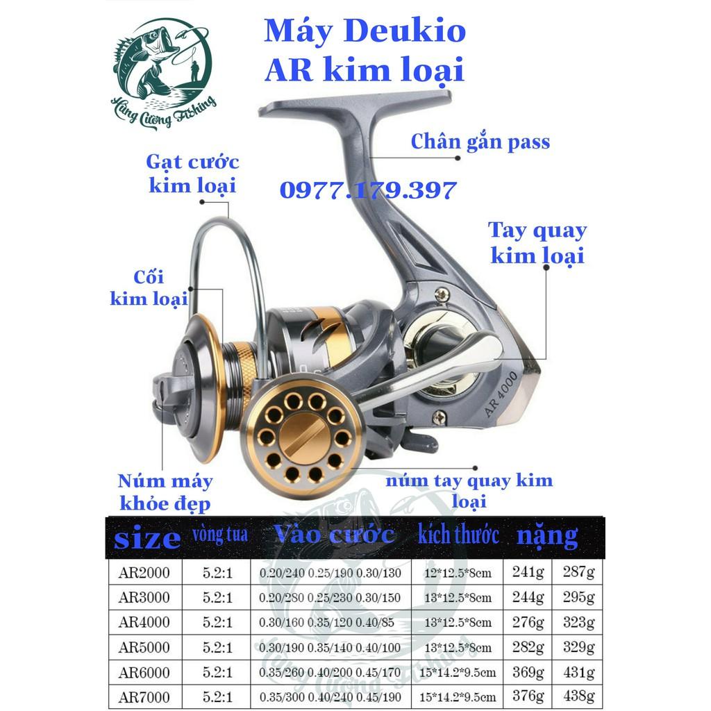 MÁY CÂU CÁ FULL KIM LOẠI DEUKIO AR7000