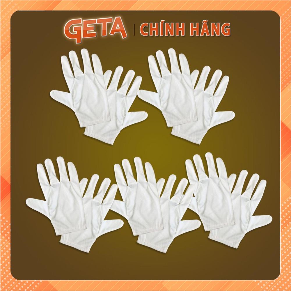 Bao tay trắng vải cotton 2 chiều (vải sẹc) cho lễ tân, bảo vệ, duyệt binh (100 đôi)