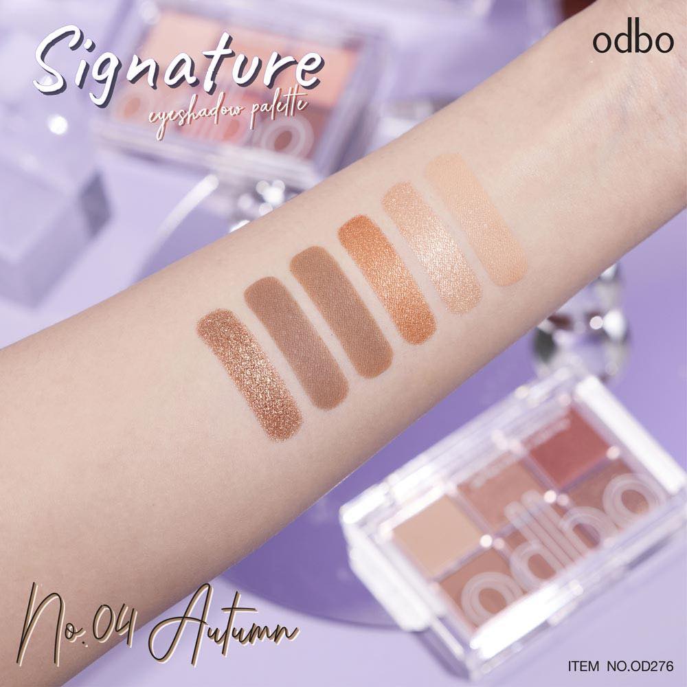 Bảng Phấn Mắt 6 Ô Odbo Signature Eyeshadow Palette OD276-2 màu ( không xuất hóa đơn đỏ )