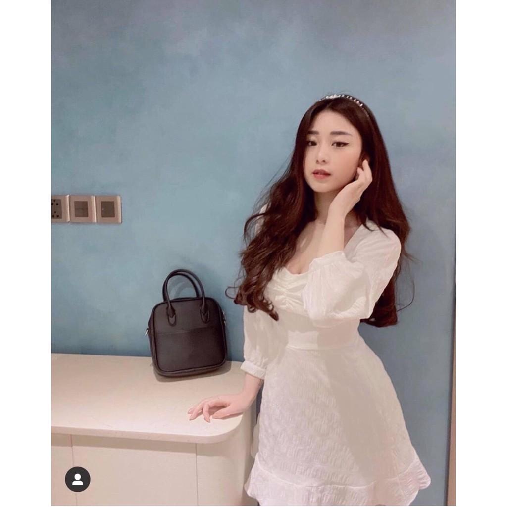 ĐẦM VOAN SỌC CỔ NHÚN