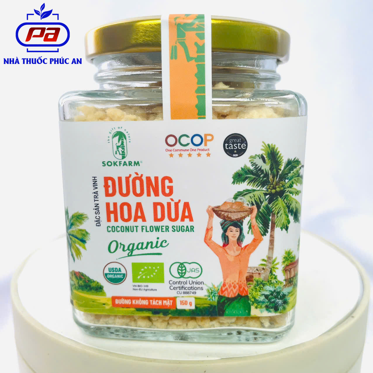 Nước tương mật hoa dừa Sokfarm 200ml - 1L nước tương ít mặn không đậu nành không chất bảo quản
