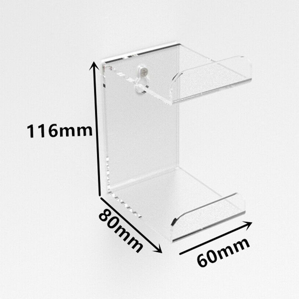 2x Acrylic Game Controller Holder Stand Wall Mount Bracket Fits for PS4 PS3