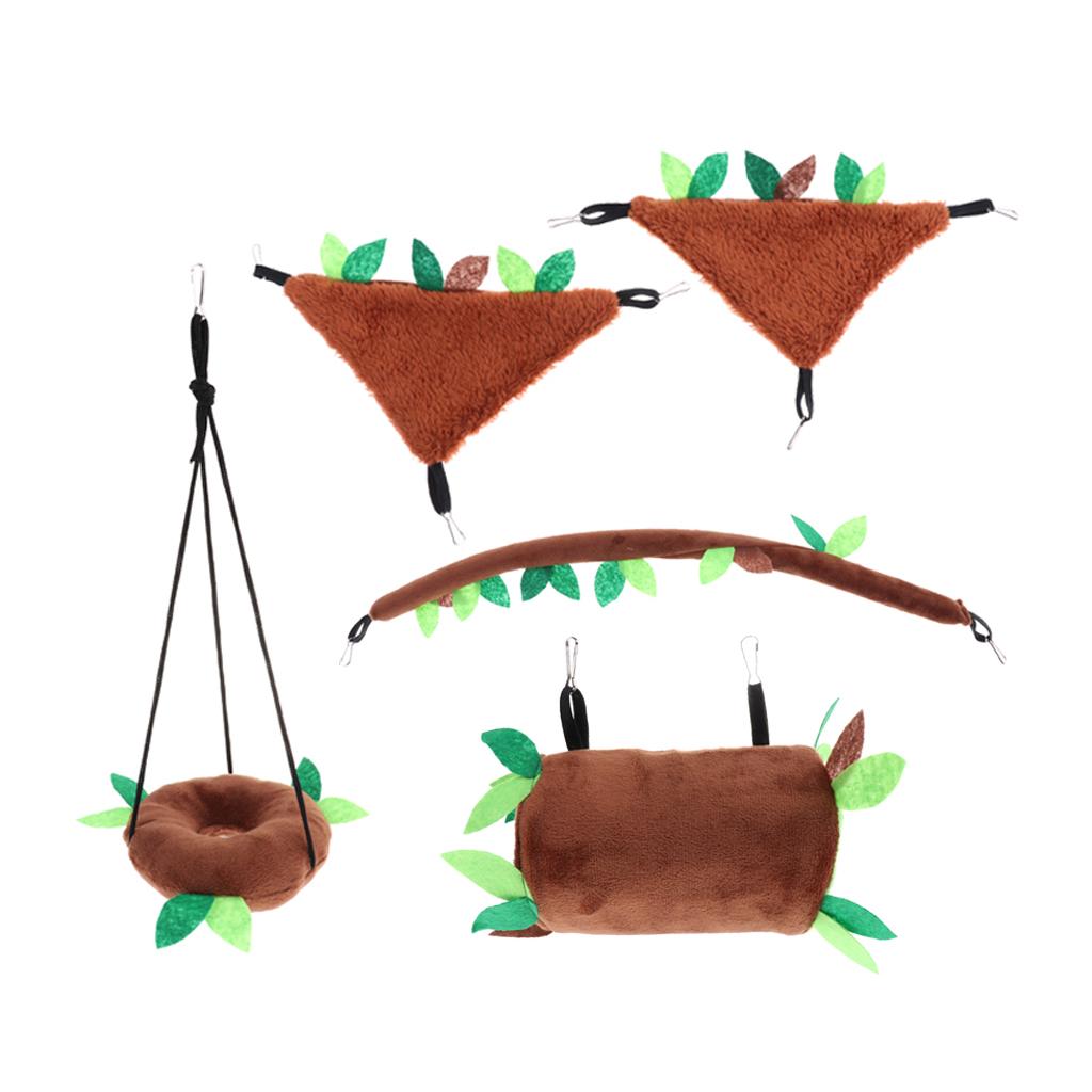 Bird Rope Swing Toys Hanging Cage Hammock Swing Hanging Toy for Parakeets