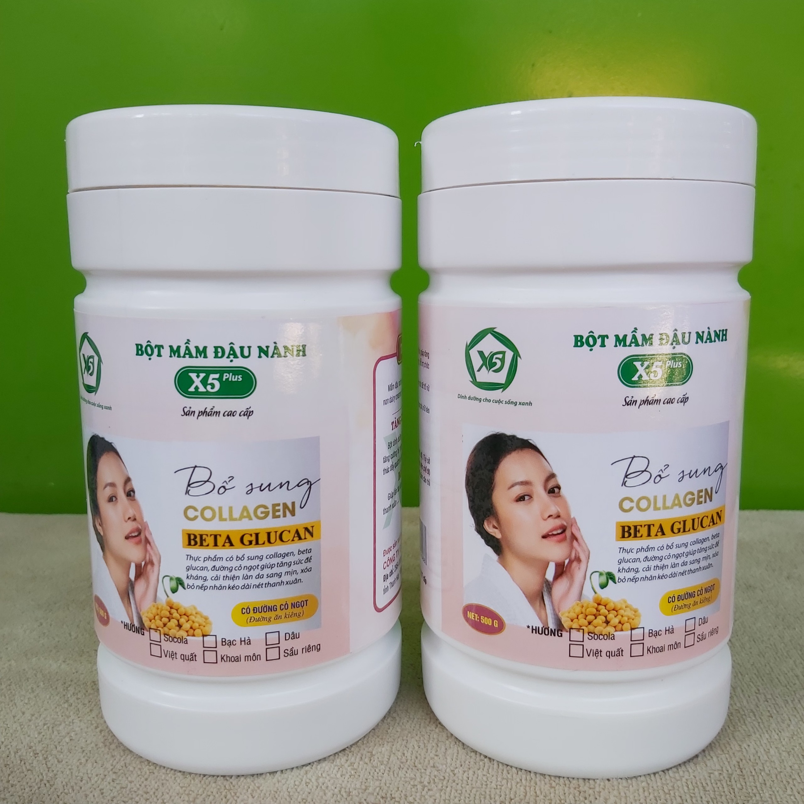 Combo 3 Hộp Bột Mầm Đậu Nành X5 Có Bổ Sung Collagen, Betaglucan