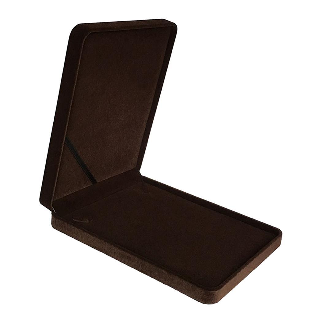 Fashion Velvet Necklace Box Case Tray Portable Jewelry Storage Organizer