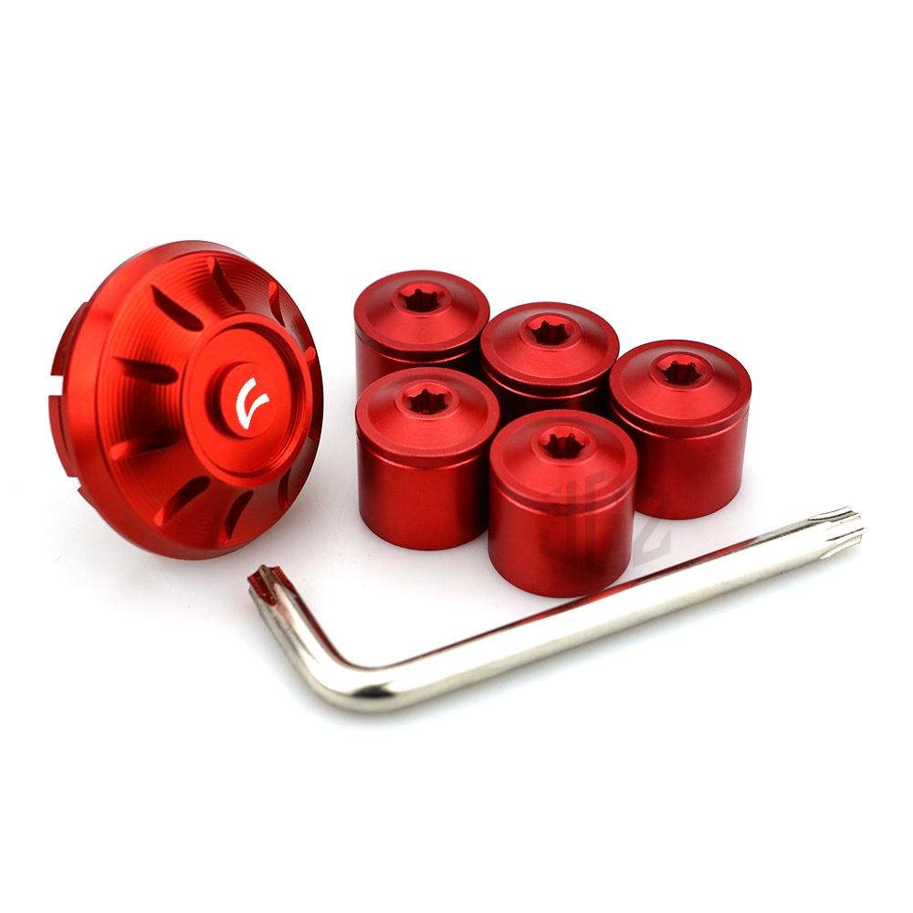 Set nắp ốc CNC lắp bánh xe dành cho Piaggio Vespa GTS GTV 250 300 LX S125 SPRINT Primavera
