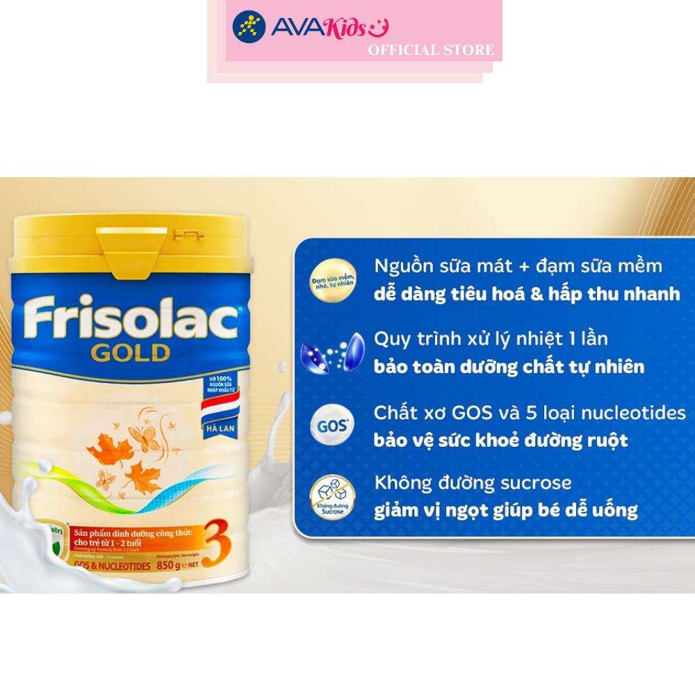 Sữa Bột Frisolac Gold 3 Lon 850g - Hàng chính hãng