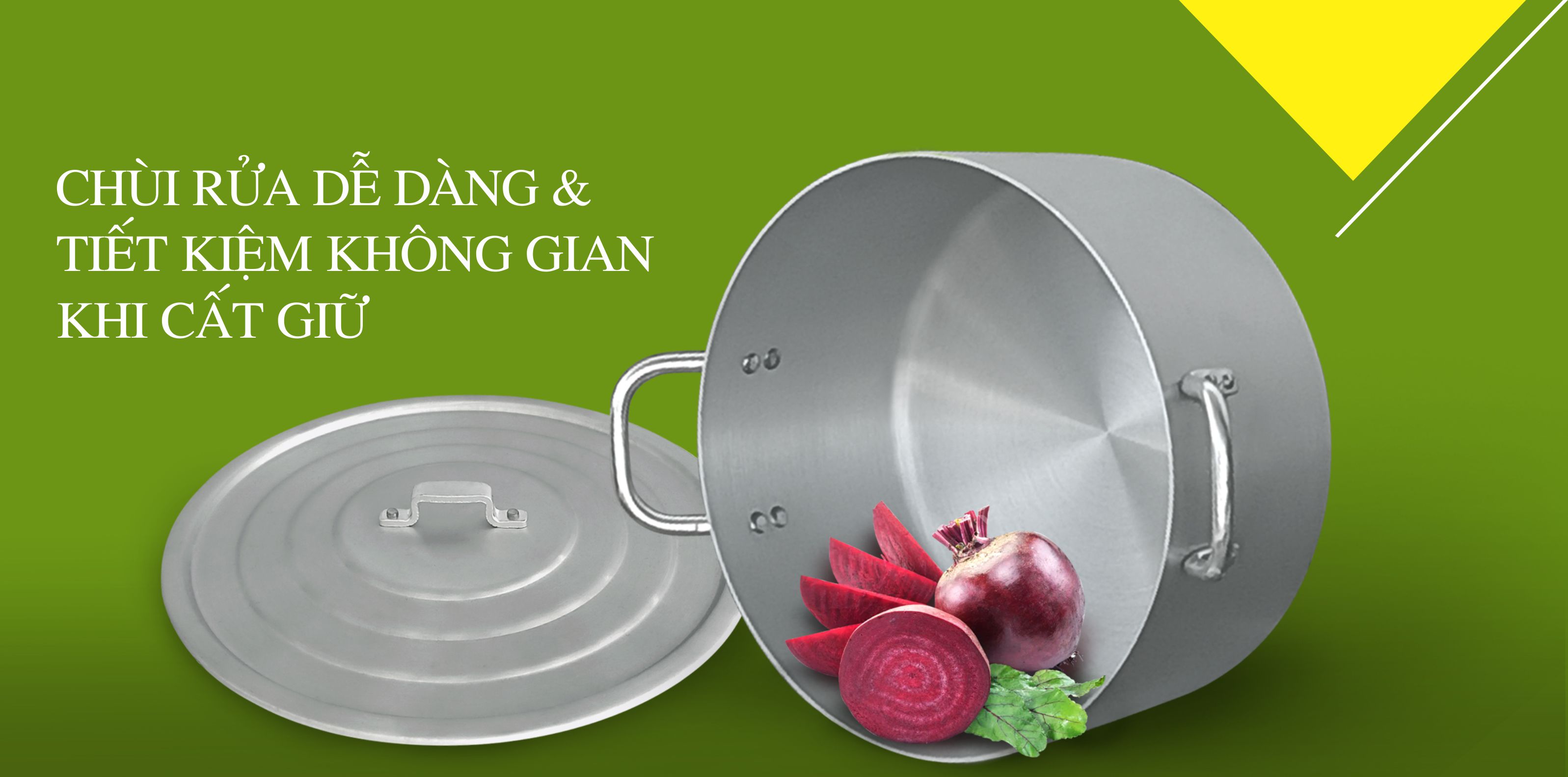 Bộ nồi đặc biệt qoai tròn xi bóng T5 Kim Hằng  (16, 18, 20, 22, 24cm)