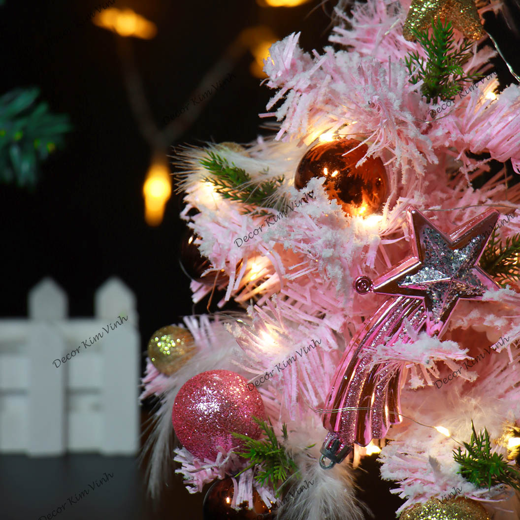 Cây Thông Nhí TH07 Cây Thông Hồng Trang Trí Giáng Sinh Cây Thông Noel