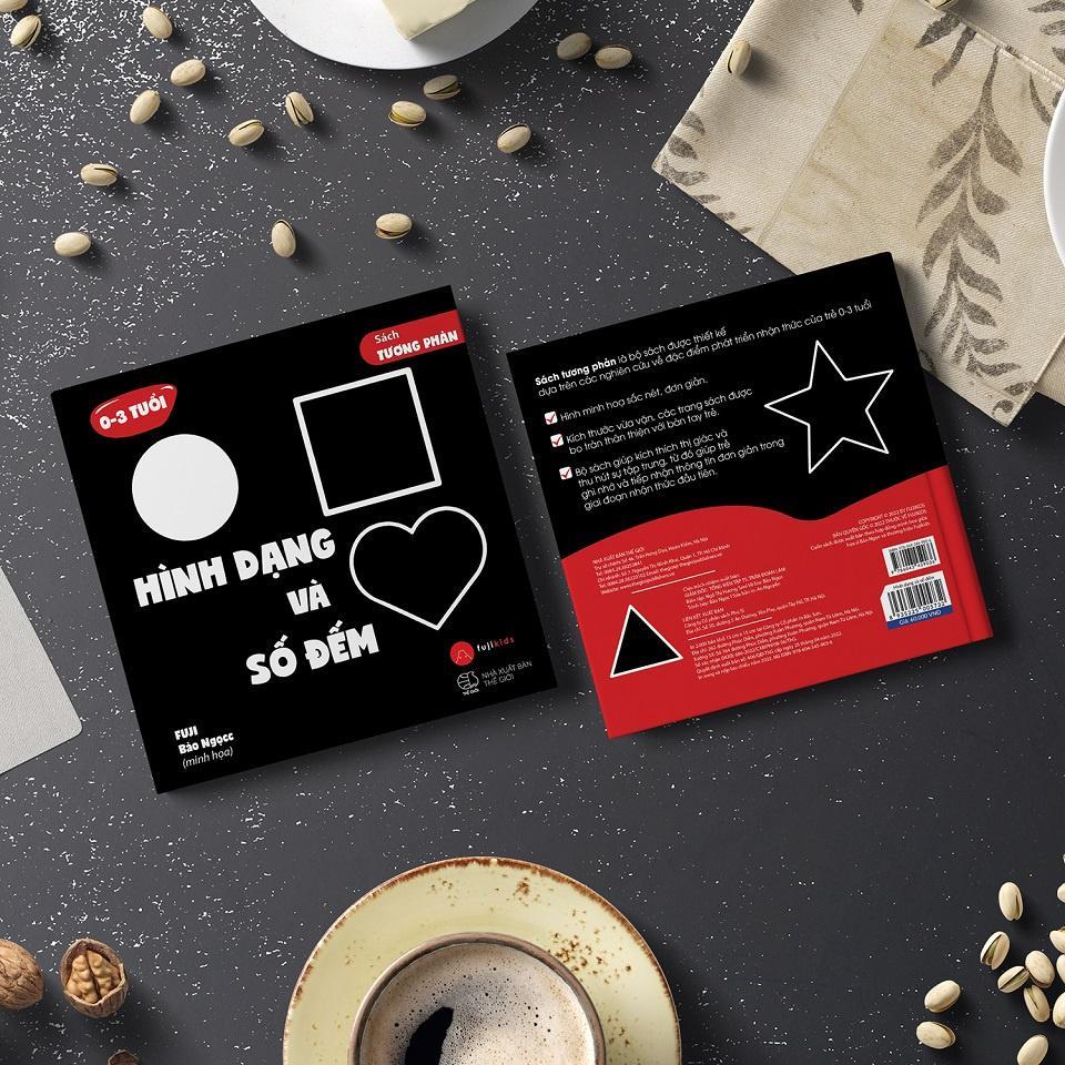 Sách Tương Phản - Bồi Cứng Dành Cho Các Bé Từ 0-3 Tuổi - Bản Quyền