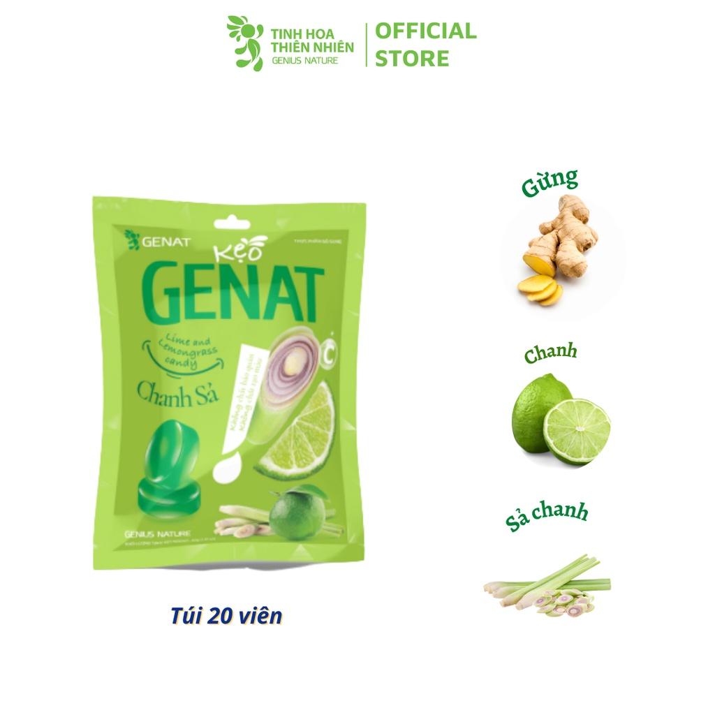 Combo 4 sản phẩm kẹo Genat - Kẹo thảo mộc Covitux , Gezcol , Genat Gừng, Genat chanh sả