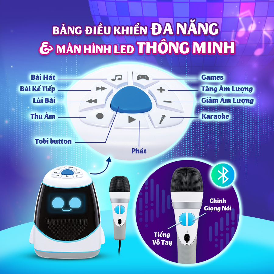 Đồ Chơi LITTLE TIKES Máy Karaoke Tobi Kết Nối Bluetooth Cho Bé 657566C