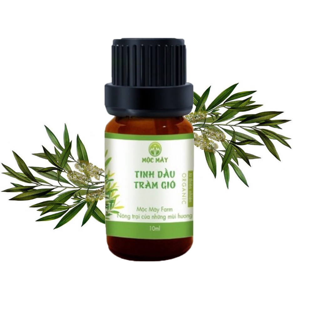 Combo 2 chai tinh dầu thiên nhiên Mộc Mây:Tinh Dầu Sả Chanh Lemongrass 10ml+Tinh dầu Tràm Gió 10ml